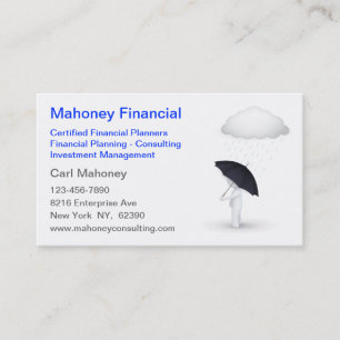 Carte De Visite Agent d'assurance-conseils financiers