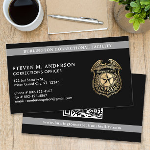 Carte De Visite Agent de correction personnalisée Code QR