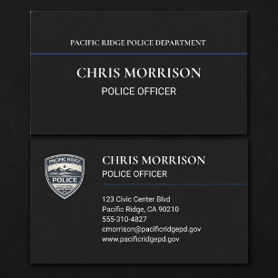 Carte De Visite Agent de police