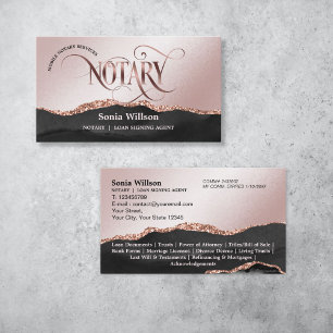 Carte De Visite Agent de signature de crédit et de notaire mobile 