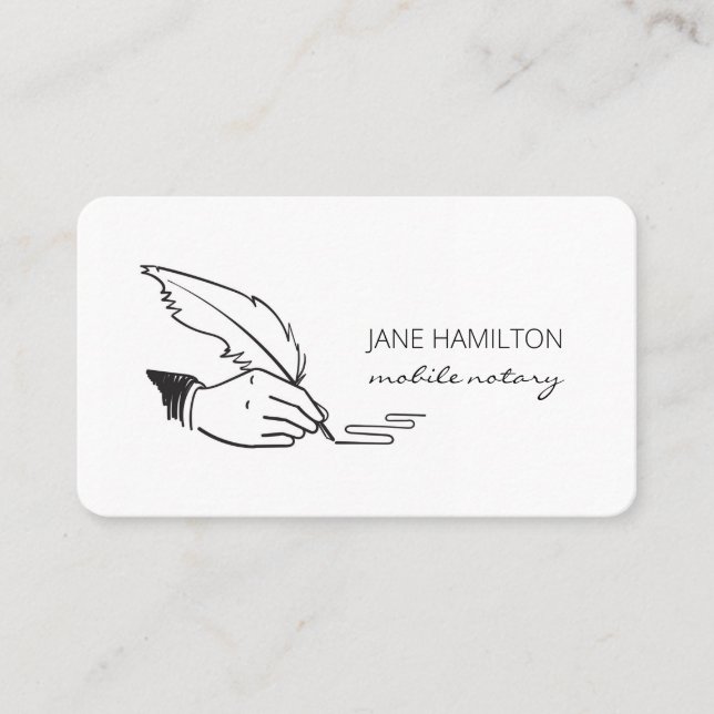 Carte De Visite Agent de signature de notaire Classis (Devant)
