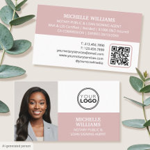 Agent de signature de notaire Photo Logo Code QR R