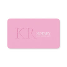 Agent de signature de notaire public Monogramme Mo