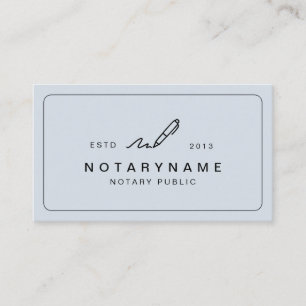 Carte De Visite Agent de signature de prêt mobile Notaire public B