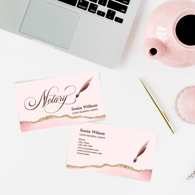 Carte De Visite Agent de signature de prêt notaire Code QR moderne (Créateur téléchargé)