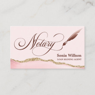 Carte De Visite Agent de signature de prêt notaire Code QR moderne