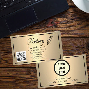 Carte De Visite Agent de signature de prêt notaire Code QR Scannab