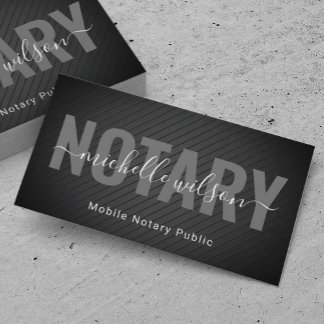 Carte De Visite Agent de signature de prêt notaire mobile Métal no