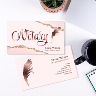 Carte De Visite Agent de signature de prêt notaire moderne Busi Pr