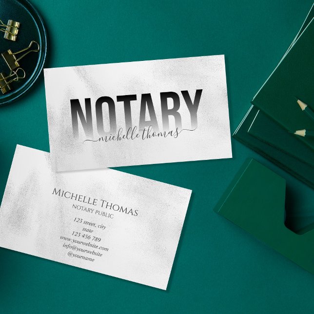 Carte De Visite Agent de signature de prêt notaire Professionnel S (Créateur téléchargé)