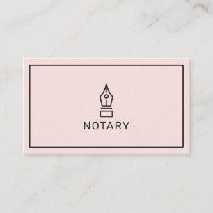 Carte De Visite Agent de signature de prêt notaire simple et vif