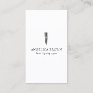 Carte De Visite Agent de signature de prêt notarié