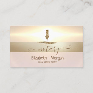 Carte De Visite Agent de signature du notaire du stylo de Parties 