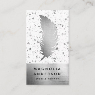 Carte De Visite Agent de signature publique du notaire - Quill Foi