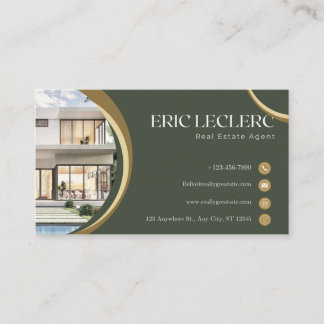 carte de visite agent de vente immobilier 