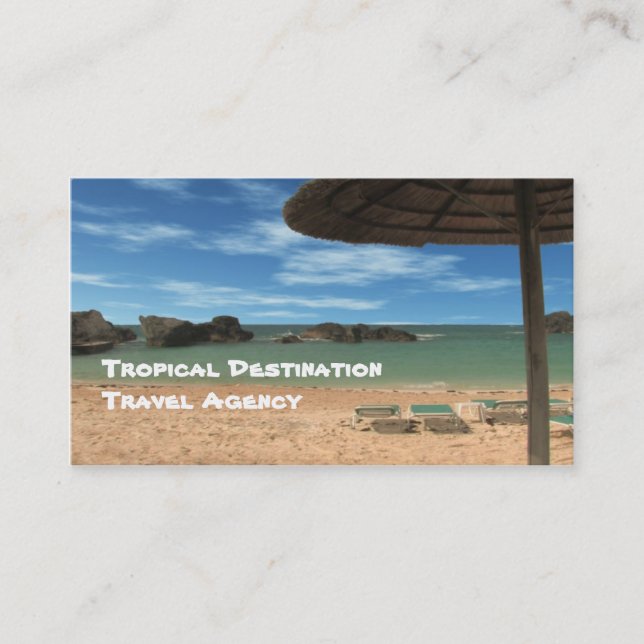 Carte De Visite Agent de voyage (Devant)