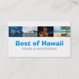 Carte De Visite Agent de voyage coordinateur touristique d'Hawaii