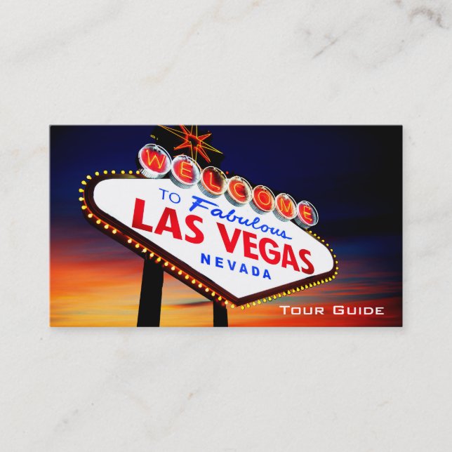 Carte De Visite Agent de voyage de guide touristique de casino de (Devant)