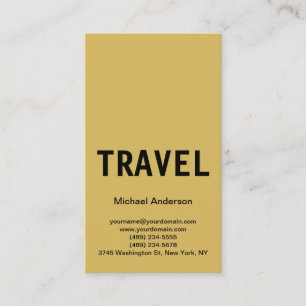 Carte de visite agent de voyage unique