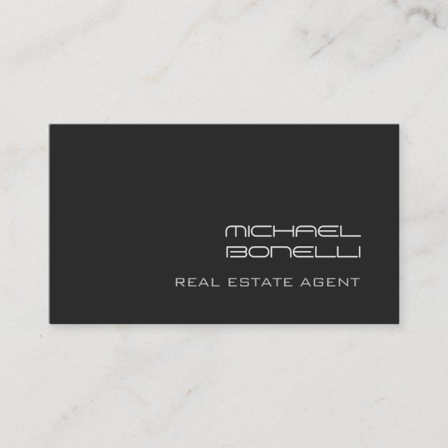 Carte de visite agent immobilier Arrière - plan gr (Devant)