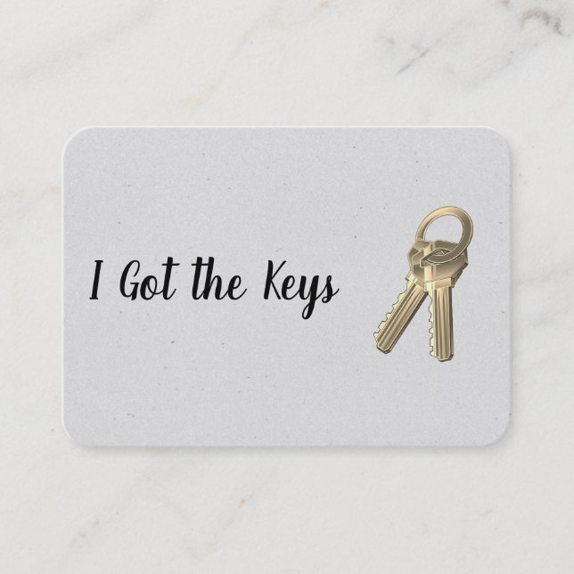 Carte De Visite Agent immobilier / Clés (Devant)