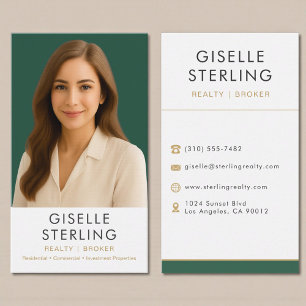Carte De Visite Agent Immobilier Courtier Realtor