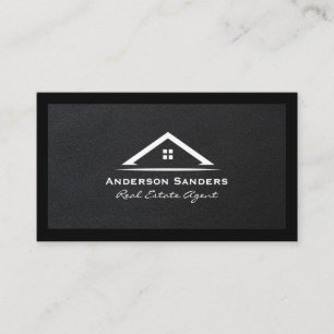Carte De Visite Agent immobilier   Cuir Lux Executive