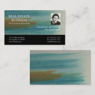 Carte De Visite Agent immobilier d'art abstrait de Santa Fe