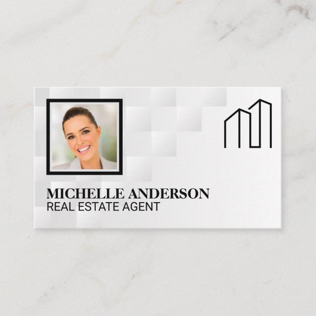Carte De Visite Agent immobilier | Logo du détaillant (Devant)