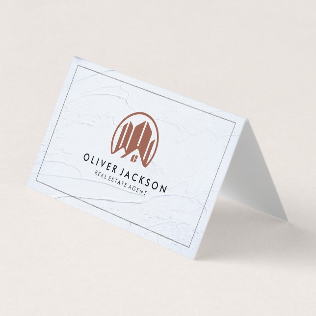 Carte De Visite Agent immobilier Lux Gold Foil | Construction (Devant)