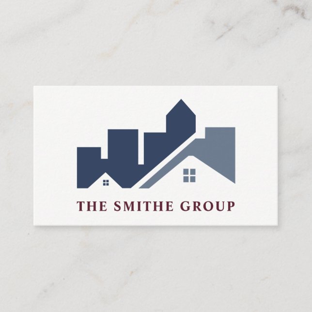 Carte De Visite Agent immobilier | Maisons | Logo immobilier (Devant)