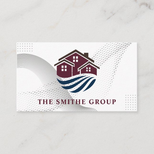 Carte De Visite Agent immobilier | Maisons | Propriétés financière (Devant)