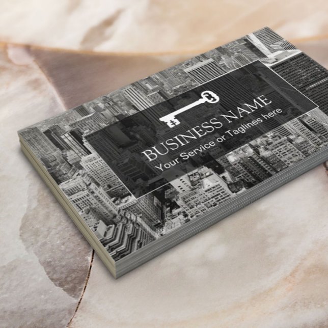 Carte De Visite Agent immobilier Modern City Professional Broker (Créateur téléchargé)
