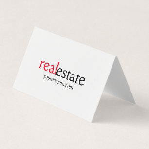 Carte De Visite Agent immobilier moderne minimaliste
