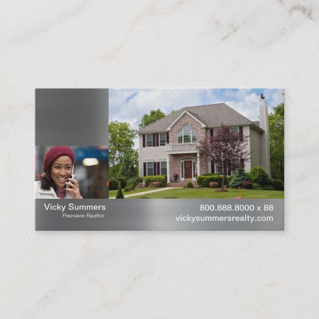 Carte De Visite Agent immobilier ou vrai agent immobilier (Devant)