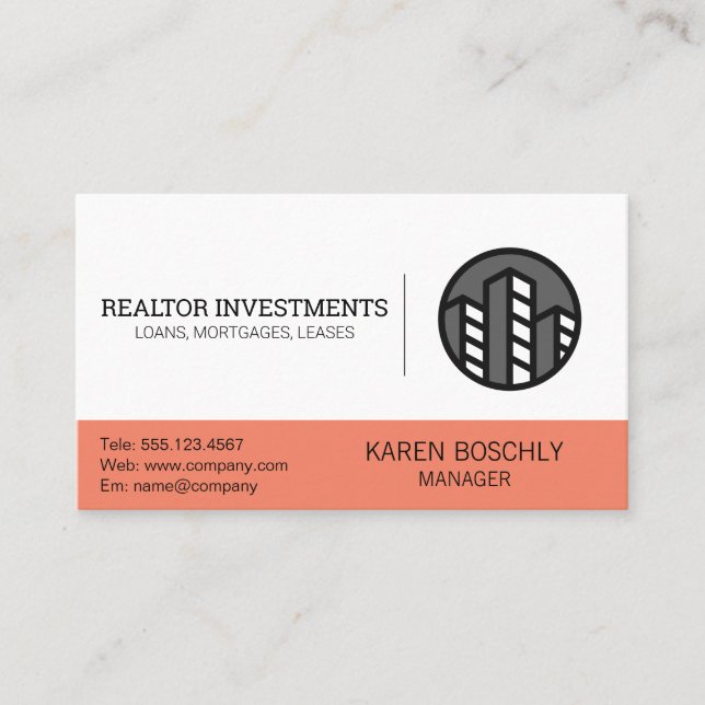 Carte De Visite Agent immobilier | Professionnel (Devant)