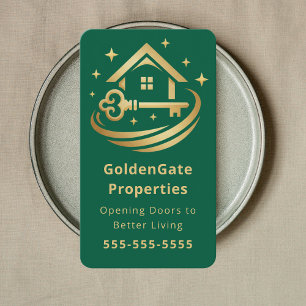 Carte De Visite Agent Immobilier Professionnel Élégant Immobilier