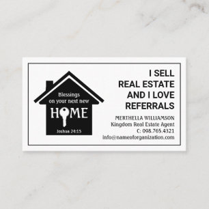 Carte De Visite Agent immobilier professionnel moderne Realtor