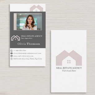 Carte De Visite Agent immobilier professionnel photo