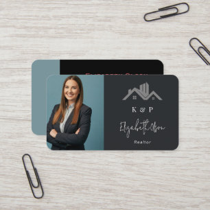 Carte De Visite Agent immobilier professionnel Realtor moderne