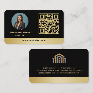 Carte De Visite Agent immobilier professionnel Realtor or moderne