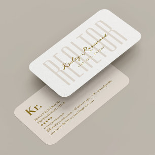 Carte De Visite Agent immobilier Realtor White Sand Mortgage