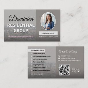 Carte De Visite Agent immobilier, Société immobilière, Agent immob
