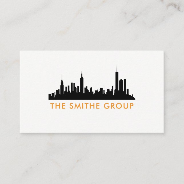 Carte De Visite Agent immobilier | Ville | Placements immobiliers (Devant)