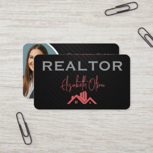 Carte De Visite Agents immobiliers professionnels Realtor modernes