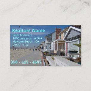 Carte De Visite Agents immobiliers, spécialiste en ventes