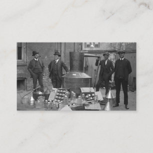 Carte De Visite Agents Interdiction Avec Lune Toujours 1922