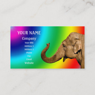 Carte De Visite Agiter l'éléphant