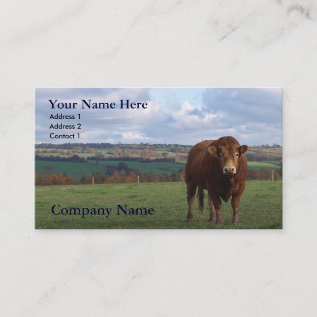 Carte de visite agricole (Devant)