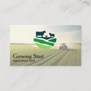 Carte De Visite Agriculture   Agriculteur   Tracteur